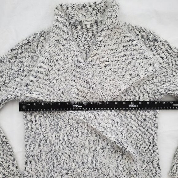 PJ Salvage Soft Eyelash Knit Open Front Cardigan Sweater Size M Cozycore Layer - Picture 9 of 10